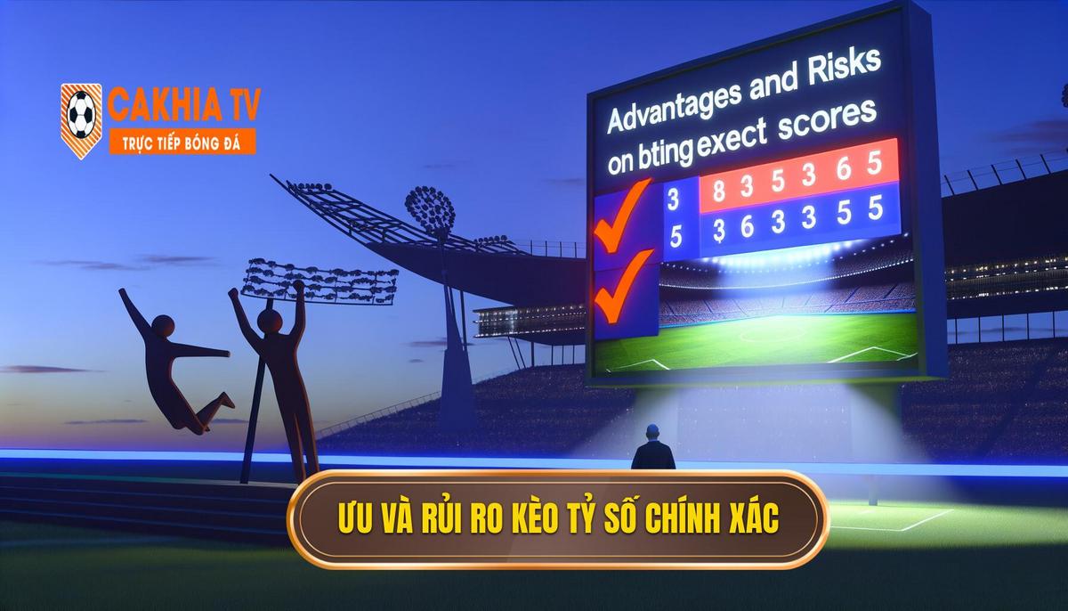 Kinh nghiệm đặt kèo tỷ số chính xác hiệu quả và an toàn 3 Ưu điểm và rủi ro khi đặt kèo tỷ số chính xác
