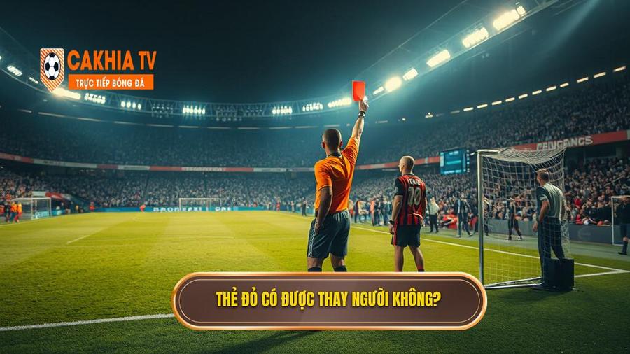 Giải đáp trực tiếp: Thẻ đỏ có được thay người không?