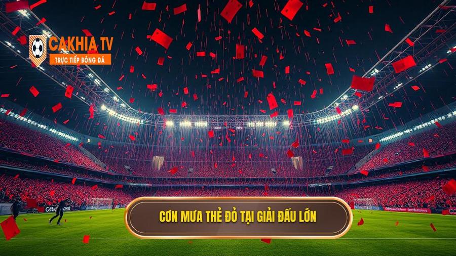 Những "cơn mưa" thẻ đỏ tại các sân chơi lớn