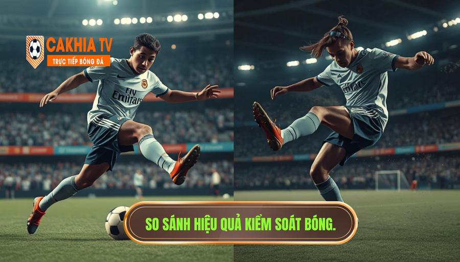 Bảng so sánh: Kiểm soát bóng hiệu quả vs Kiểm soát bóng chưa hiệu quả